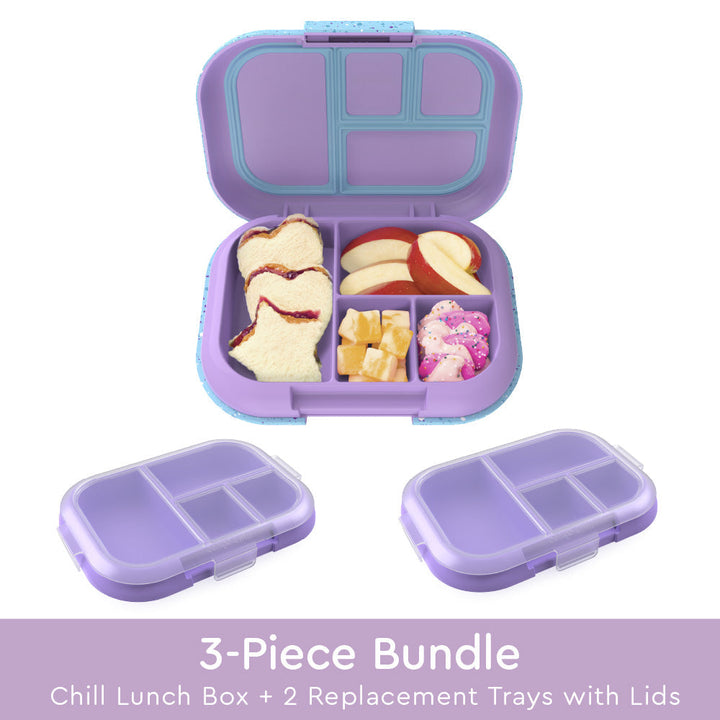 Bentgo Chill Kids Lunch Box & 2 Extra Trays with Lids S3