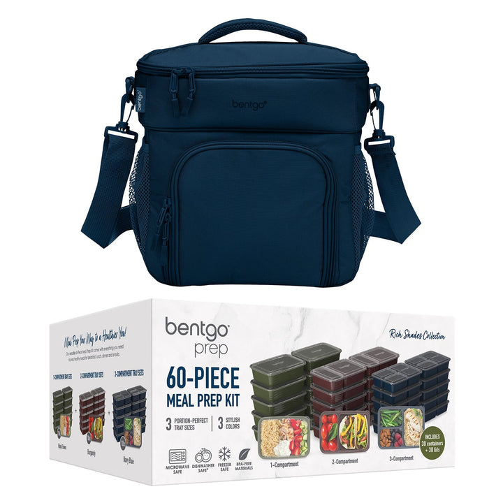 Bentgo Prep Deluxe Bag & 60-Piece Meal Prep Container Set G9