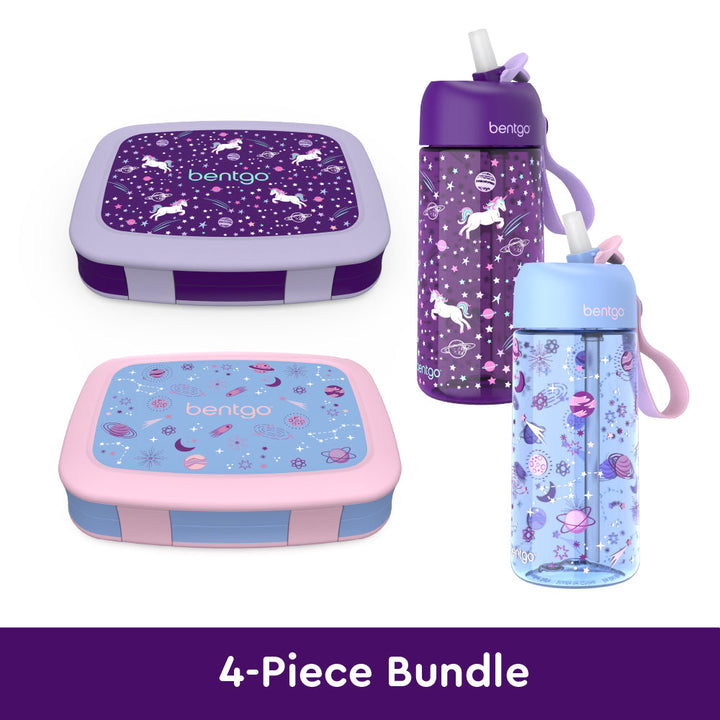 Bentgo Kids Prints Lunch Boxes & Water Bottles N0