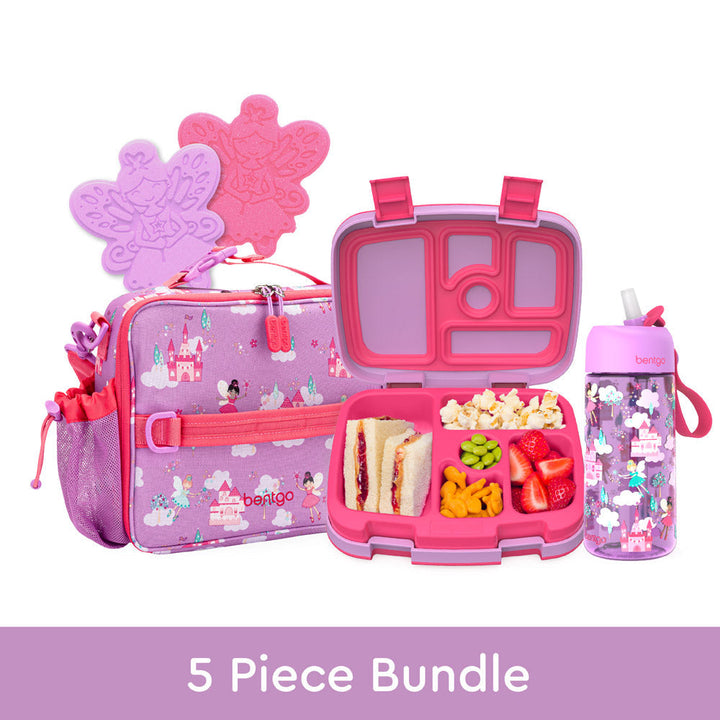 Bentgo Kids Prints Lunch 5-Piece Set with Ice Packs U6