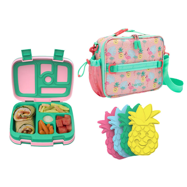 Bentgo Kids Prints Lunch Box, Lunch Bag, & Ice Packs G8